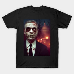Zombie USA President Portrait T-Shirt